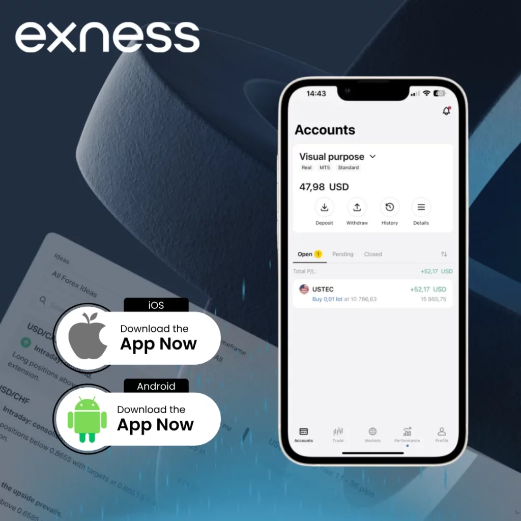 Exness MT5 Mobile Apps